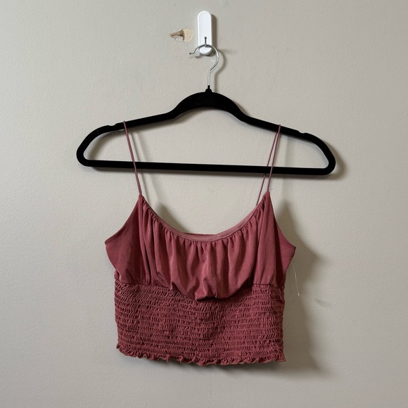 Urban Outfitters Tops - Urban outfitters smocked cropped tank top